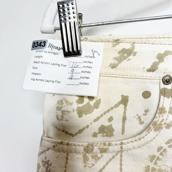 Free People Womens Tan Distressed Cutoff Denim Shorts Size 27 - Picture 6 of 6